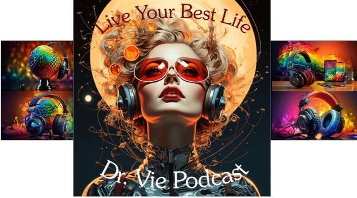 Dr Vie community outreach podcasts radio interviews livestreams live your best life