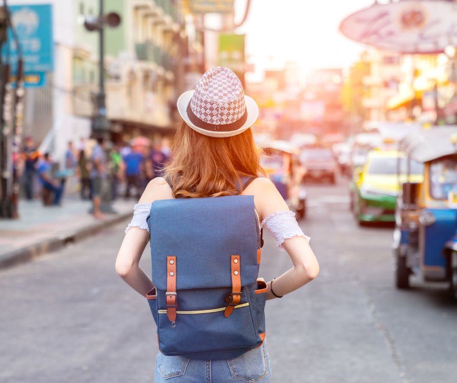 Backpacker nomad travel without stress