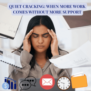 Quiet cracking to burnout