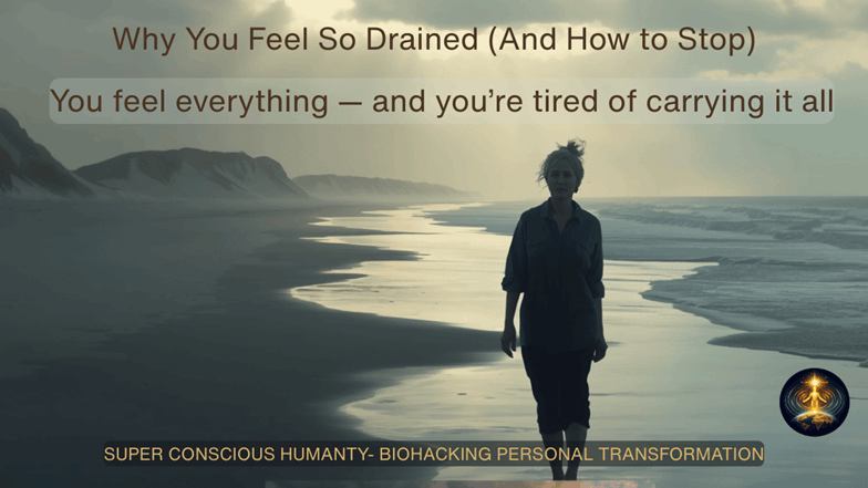 Empaths heavy bag and emotional exhaustion. Tools and personal transformation support